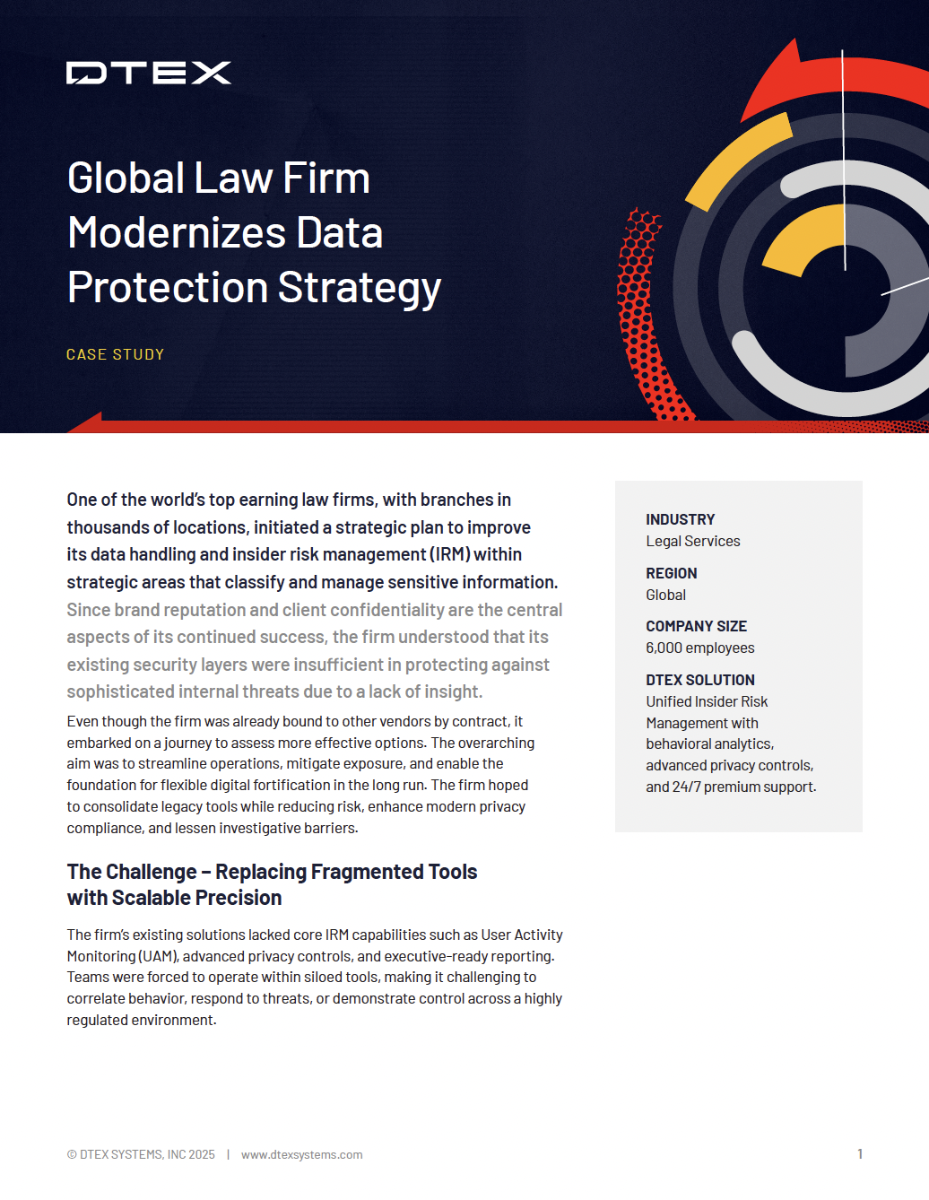 Legal firm strengthens insider risk management program case study